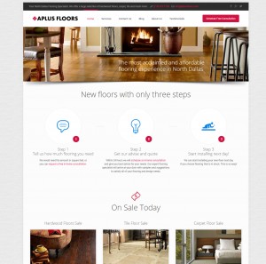 Local Frisco Flooring Small Business Website